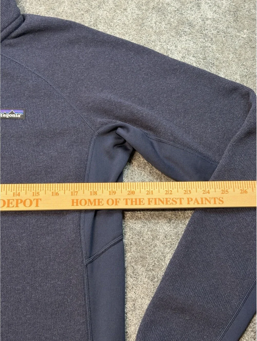 Patagonia Better Sweater Hybrid 1/4 Zip Pullover Mens M Navy Blue Fleece FA19